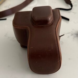 Brown Leather Camera Case